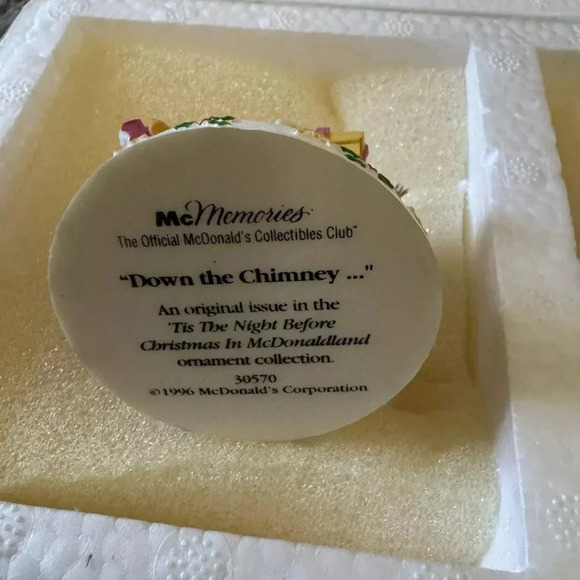 McDonald's 1996 McMemories 2 Ornament Set Tis The Night Before Christmas Vintage - Picture 7 of 10
